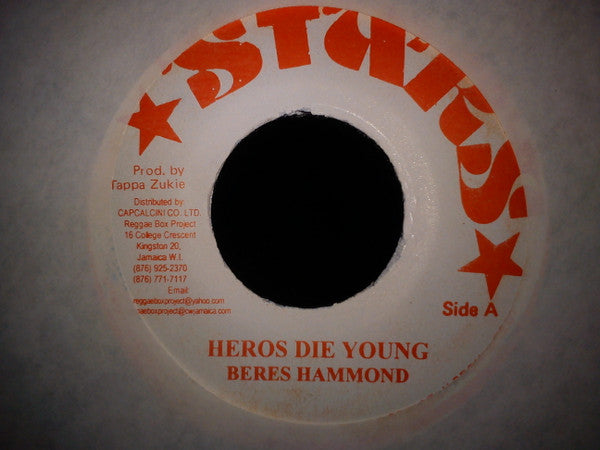 Beres Hammond : Heros Die Young (7", RP)