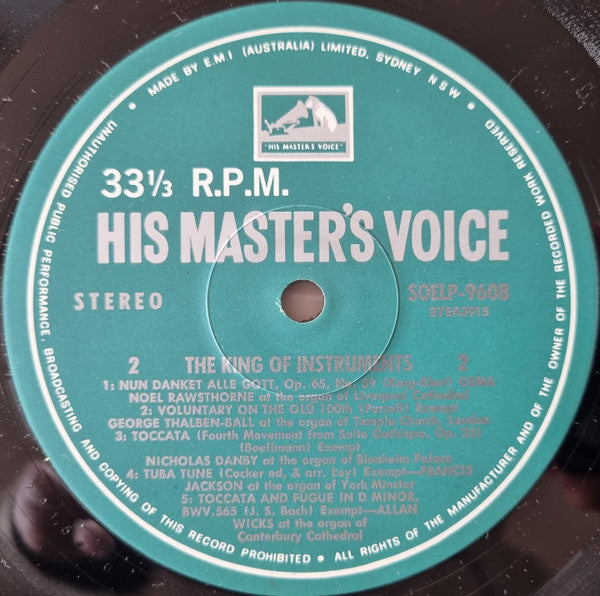 Various : The King Of Instruments (LP, Comp)