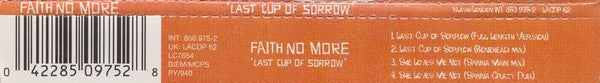 Faith No More : Last Cup Of Sorrow (CD, Single, J-c)