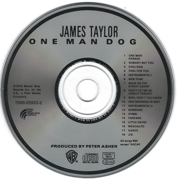 James Taylor (2) : One Man Dog (CD, Album, RE)