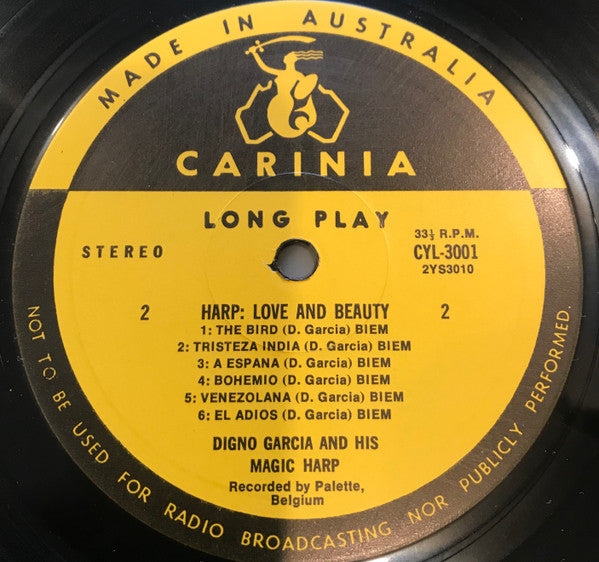 Digno Garcia : Harp Beauty & Love (LP)