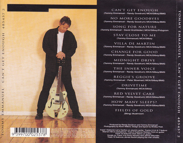 Tommy Emmanuel : Can't Get Enough (CD, Album)