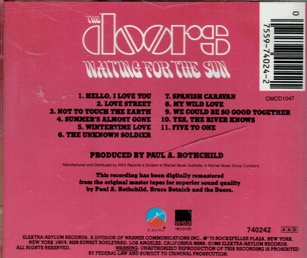 The Doors : Waiting For The Sun (CD, Album, RE, RM)