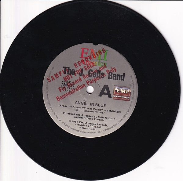 The J. Geils Band : Angel In Blue (7", Single, Promo)
