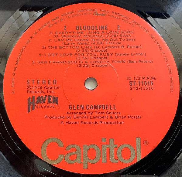 Glen Campbell : Bloodline (LP, Album)