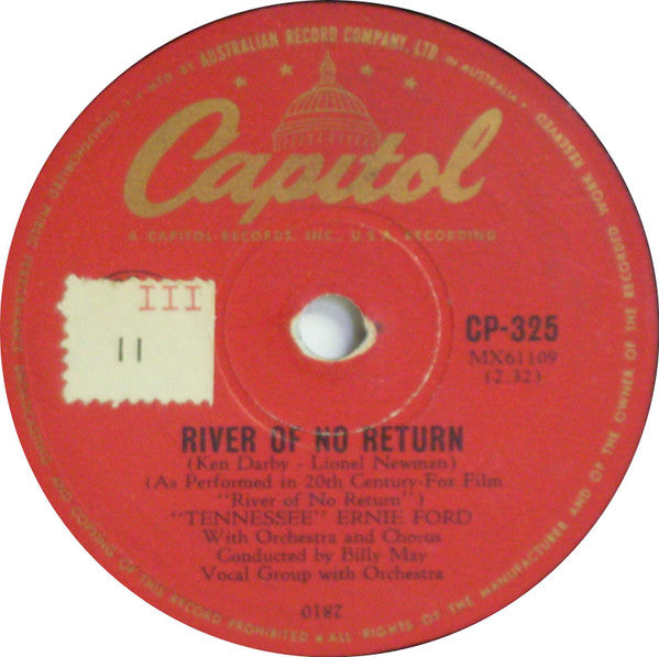 "Tennessee" Ernie Ford* : Give Me Your Word / River Of No Return (Shellac, 10")