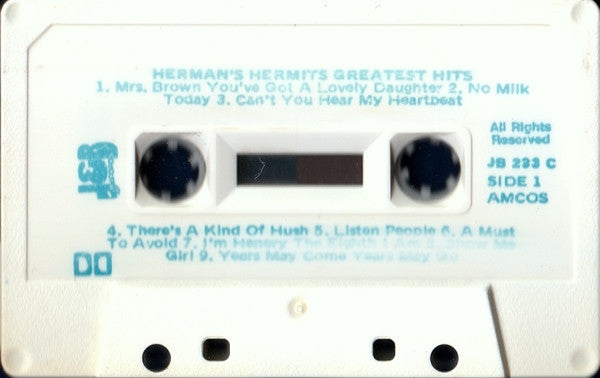 Herman's Hermits : Greatest Hits (Cass, Comp)