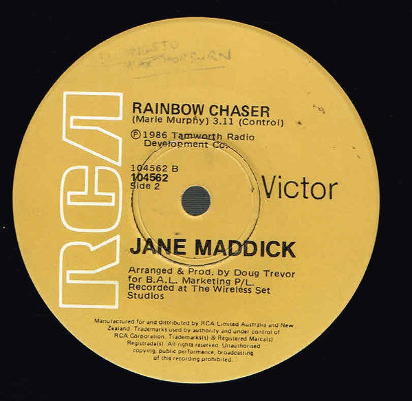 Jane Maddick : Boy With A Country Heart (7")