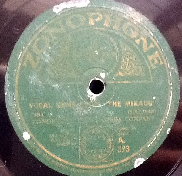 Zonophone Light Opera Company : Vocal Gems From "The Mikado" (Shellac, 12")
