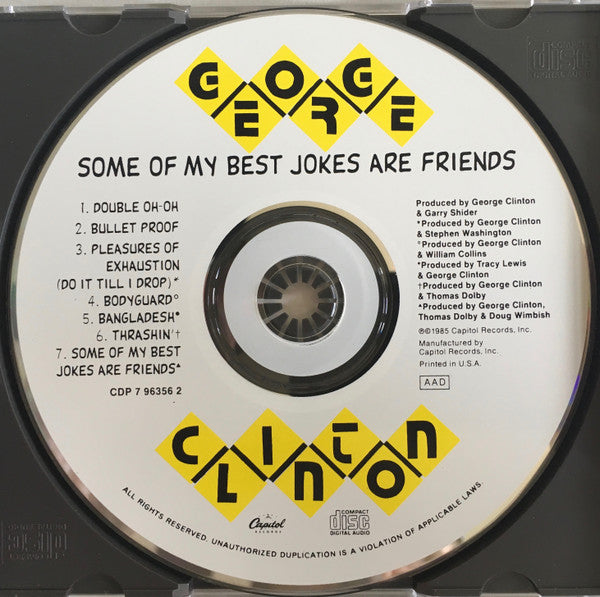 George Clinton : Some Of My Best Jokes Are Friends (CD, Album, RE)