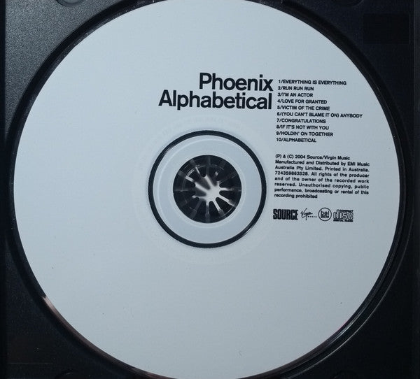 Phoenix : Alphabetical (CD, Album, RE)