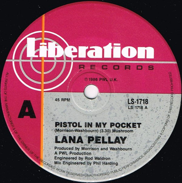 Lana Pellay* : Pistol In My Pocket (7", Single)