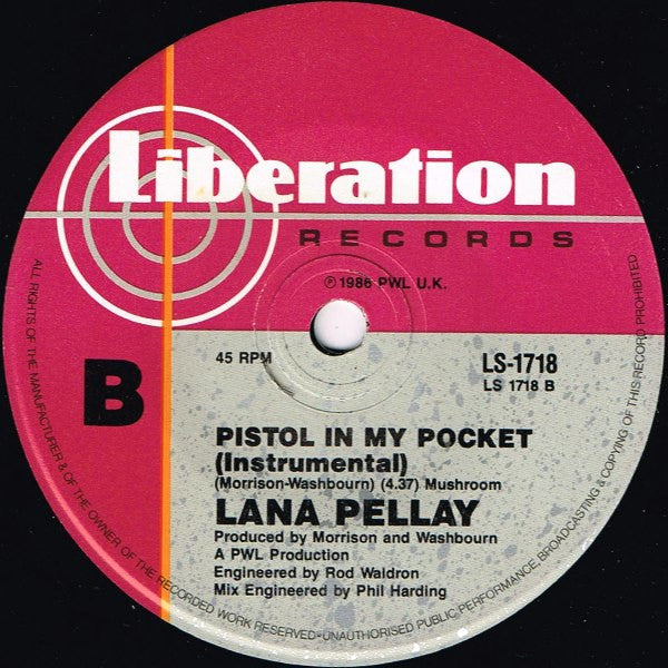 Lana Pellay* : Pistol In My Pocket (7", Single)