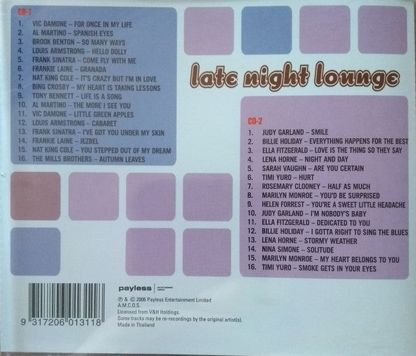 Various : Late Night Lounge (2xCD, Comp)