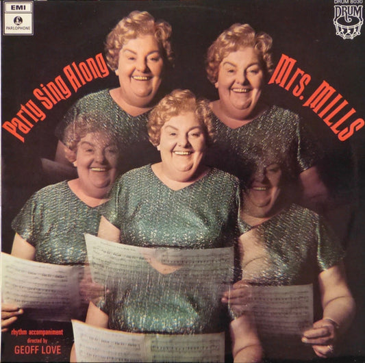 Mrs. Mills Rhythm Accompaniment Directed By Geoff Love : Party Sing Along (LP, RE)