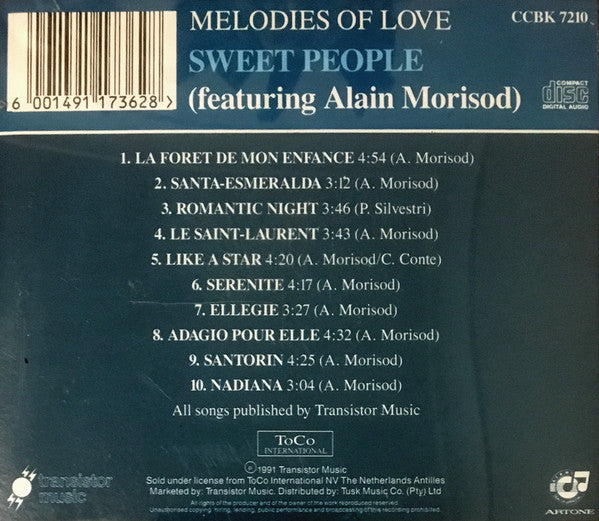Sweet People Featuring Alain Morisod : Melodies Of Love (CD, Album)