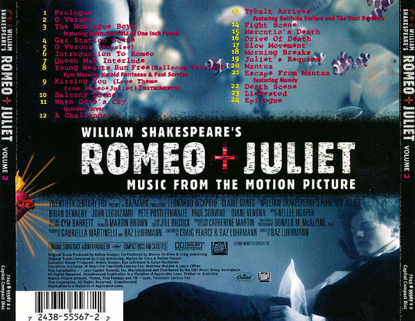 Various : William Shakespeare's Romeo + Juliet: Music From The Motion Picture - Volume 2 (CD, Album)