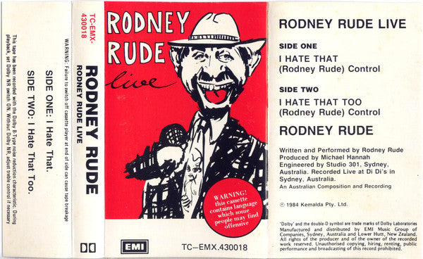 Rodney Rude : Live! (Cass, Album)