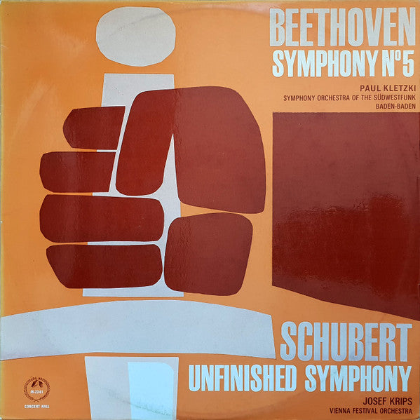 Beethoven*, Paul Kletzki, Symphony Orchestra Of The Südwestfunk, Baden-Baden* / Schubert*, Josef Krips, Vienna Festival Orchestra* : Symphony No 5 / Unfinished Symphony (LP)