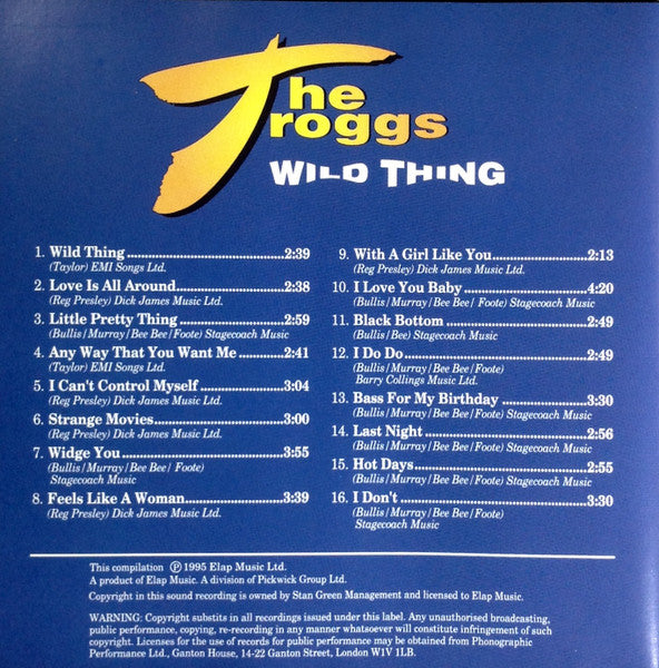 The Troggs : Wild Thing (CD, Comp, RE)