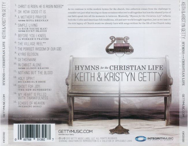 Keith & Kristyn Getty : Hymns For The Christian Life (CD, Album)