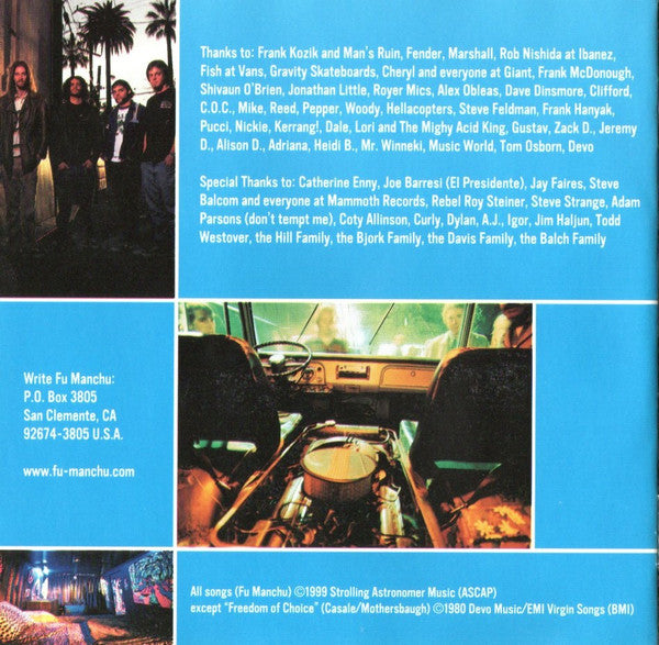 Fu Manchu : King Of The Road (CD, Album)