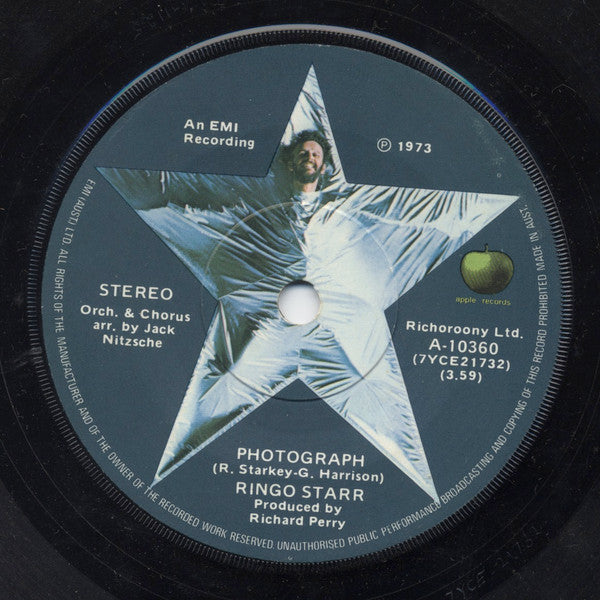 Ringo Starr : Photograph (7", RP)