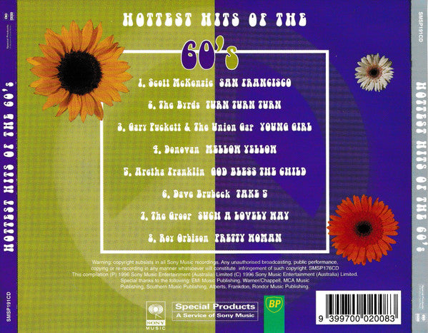 Various : Hottest Hits Of The 60's (CD, Comp)