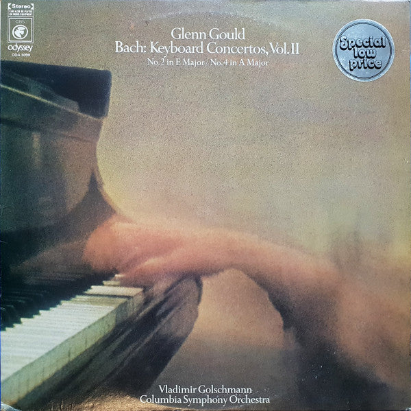Johann Sebastian Bach, Glenn Gould, Vladimir Golschmann, Columbia Symphony Orchestra : Keyboard Concertos, Vol.II - No. 2 In E Major / No. 4 In A Major (LP)