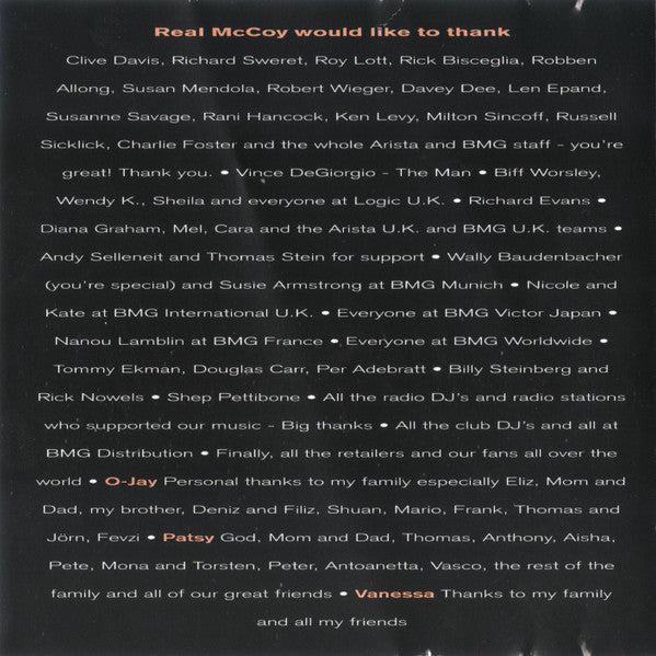 Real McCoy : Another Night (U.S. Album) (CD, Album)