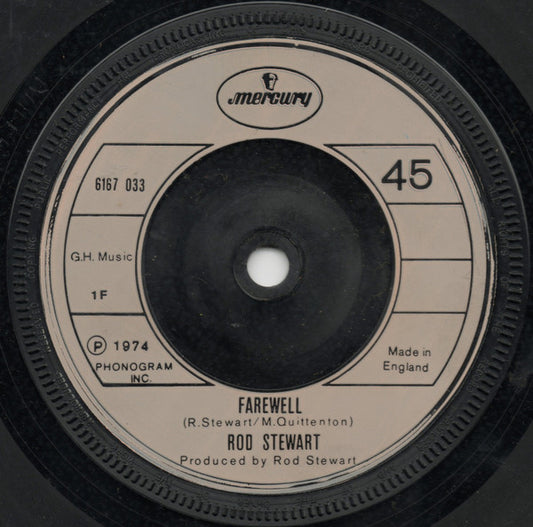 Rod Stewart : Farewell / Bring It On Home To Me/ You Send Me (7", Single)