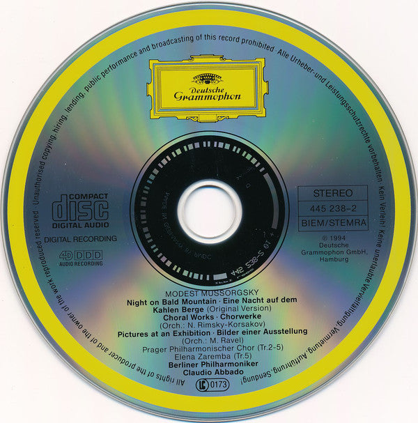 Modest Mussorgsky, Berliner Philharmoniker, Claudio Abbado : Pictures at an Exhibition ∙ Night on Bald Mountain (CD, Album)