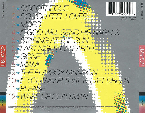U2 : Pop (CD, Album, PMD)
