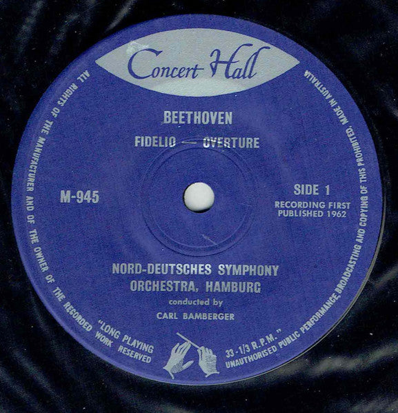 Beethoven* / Nord-Deutsches Symphony Orchestra, Hamburg* / N.D.R. Chorus* : Fidelio: Overture Prisoners' Chorus (7")