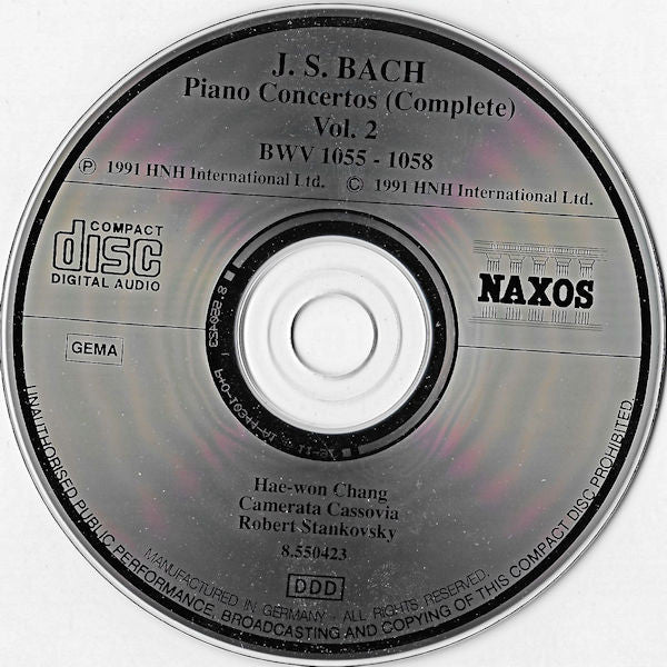 Johann Sebastian Bach, Hae-won Chang, Camerata Cassovia, Robert Stankovsky : Piano Concertos (Complete) Vol. 2 BWV 1055 - 1058 (CD, Album)