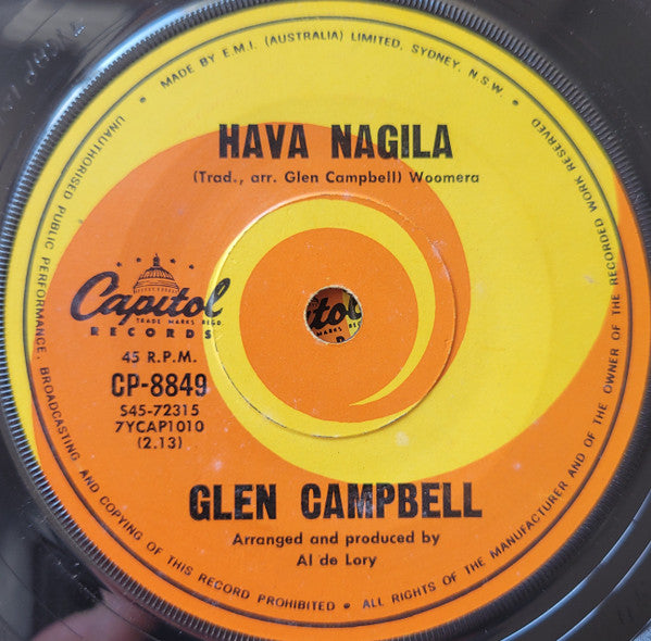 Glen Campbell : True Grit (7", Single)