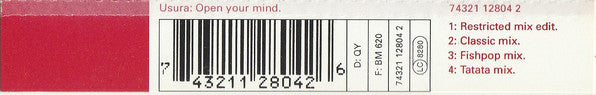 U.S.U.R.A. : Open Your Mind (CD, Single)