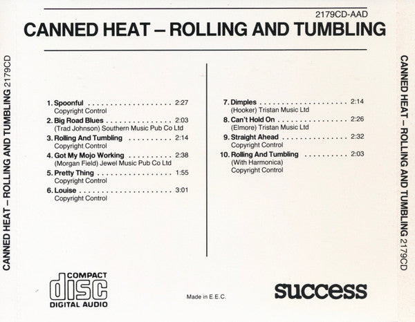 Canned Heat : Rolling And Tumbling (CD, Album, RE)