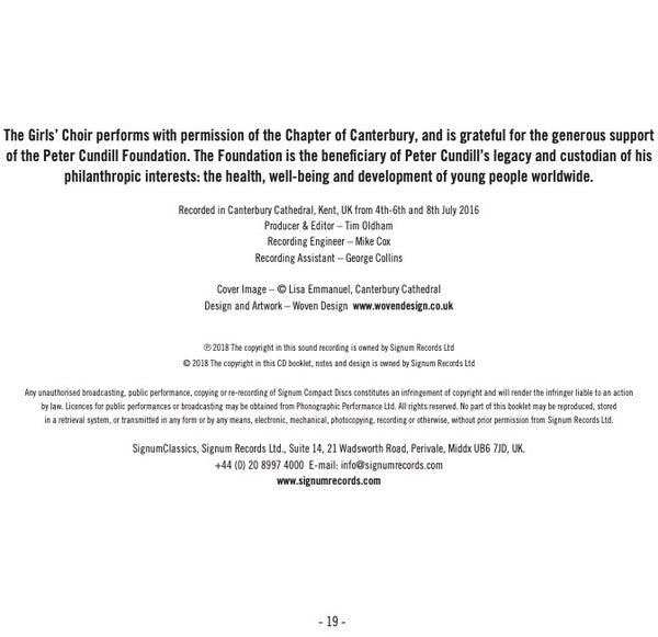 Canterbury Cathedral Choir, David Newsholme : Great Cathedral Anthems (CD, Album)