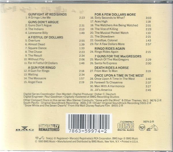 Ennio Morricone : The Legendary Italian Westerns: The Film Composers Series, Volume II (CD, Comp, RE, RM)