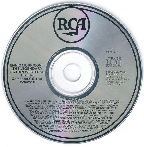 Ennio Morricone : The Legendary Italian Westerns: The Film Composers Series, Volume II (CD, Comp, RE, RM)