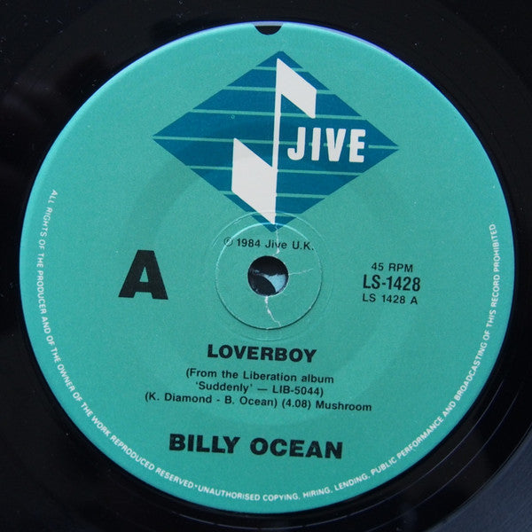 Billy Ocean : Loverboy (7", Single)