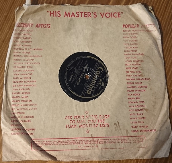 Kate Smith (2) : Tumbling Tumbleweeds / Just A Little Fond Affection (Shellac, 10")