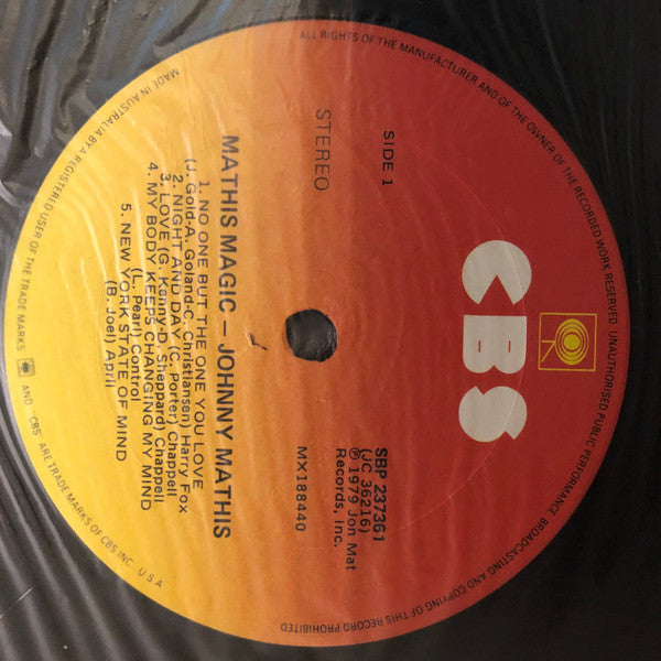 Johnny Mathis : Mathis Magic (LP, Album)