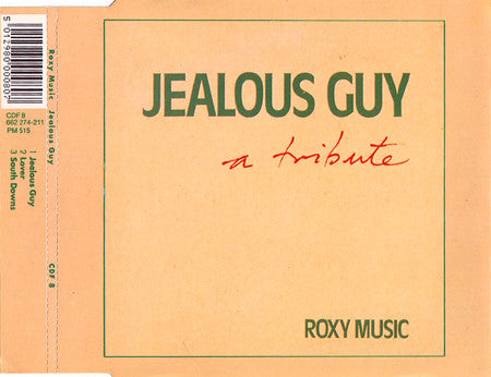Roxy Music : Jealous Guy - A Tribute (CD, Single)