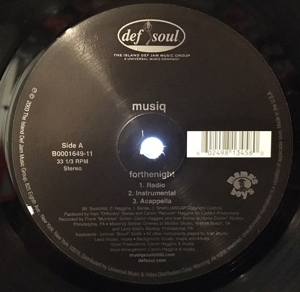 Musiq* : Forthenight (12")