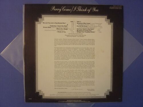 Perry Como : I Think Of You (LP, Album)