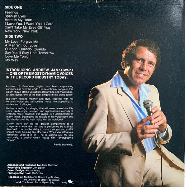 Andrew Jankowski : An Evening With Andrew Jankowski (LP, Album)