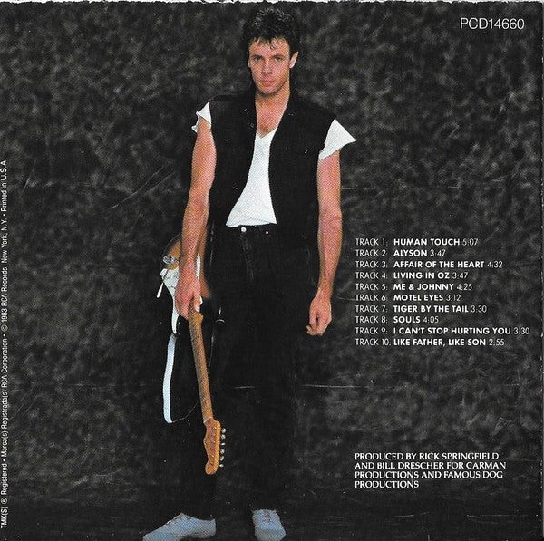 Rick Springfield : Living In Oz (CD, Album, RE, RM)