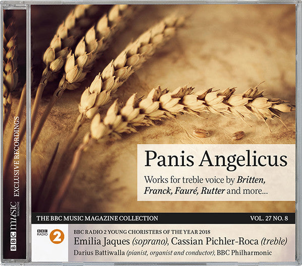 Emilia Jaques, Cassian Pichler-Roca, Darius Battiwalla, BBC Philharmonic : Panis Angelicus: Works For Treble Voice (CD, Album)